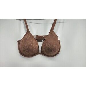 NWT Adore Me 36D Brown Push Up‎ Plunge Bra